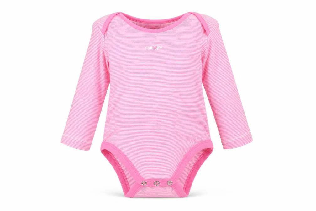 TU Baby Pink Striped Cotton Romper One-Piece Size 6-9 Months