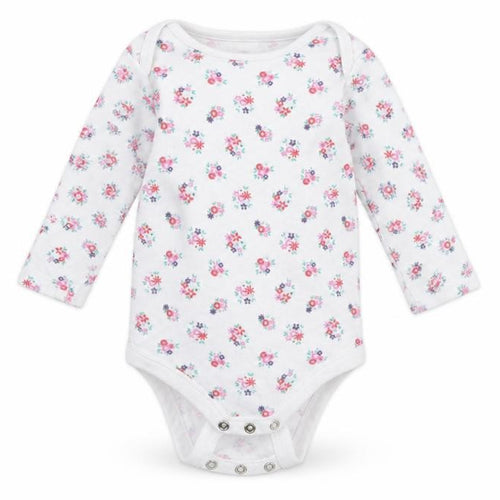 TU Baby White Floral Cotton Romper One-Piece Size 6-9 Months