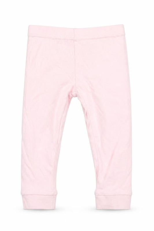Front view of Disney Baby Pink Cotton Jogger Leggings, size 12-18, Months