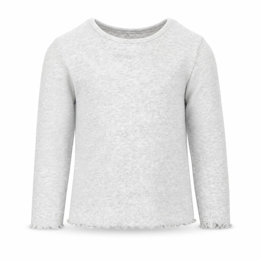 George Girls Grey  Cotton Basic T-Shirt Size 2-3 Years Round Neck