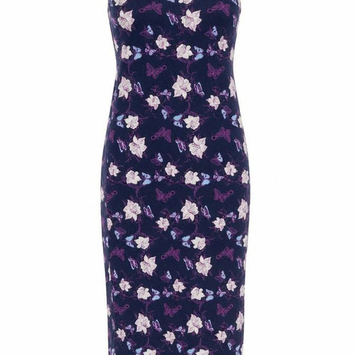 Preworn Womens Multicoloured Animal Print Viscose Tank Dress  Size 10  Round Neck
