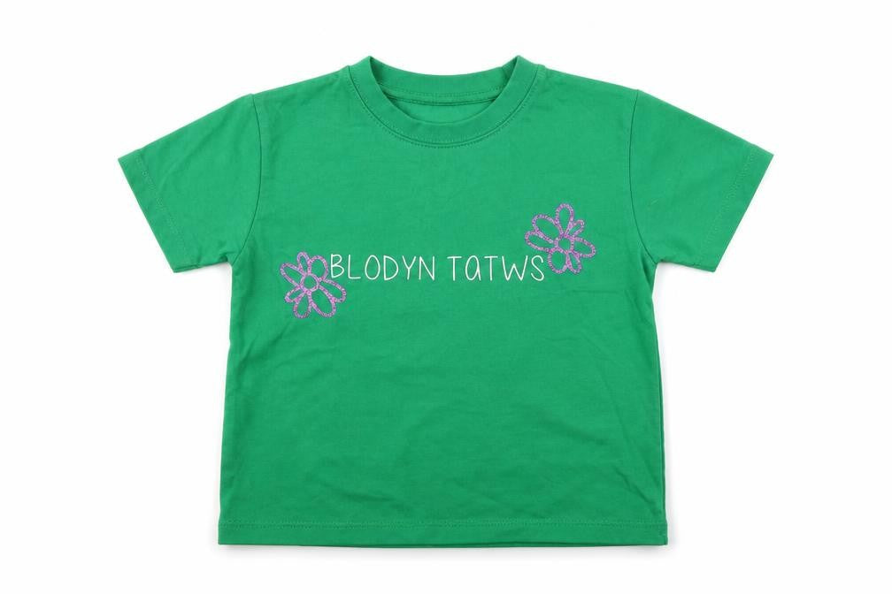 Imperial  Girls Green  Cotton Basic T-Shirt Size 4 Years Round Neck