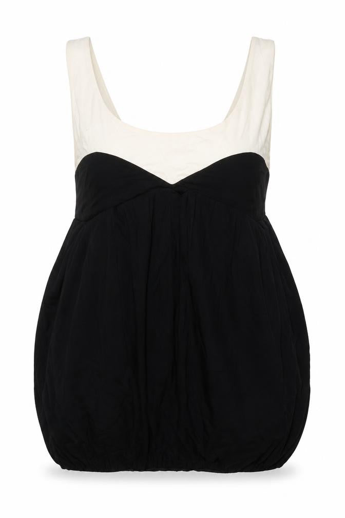 Front view of New Look women’s multicoloured viscose basic tank, size UK 14, round neck