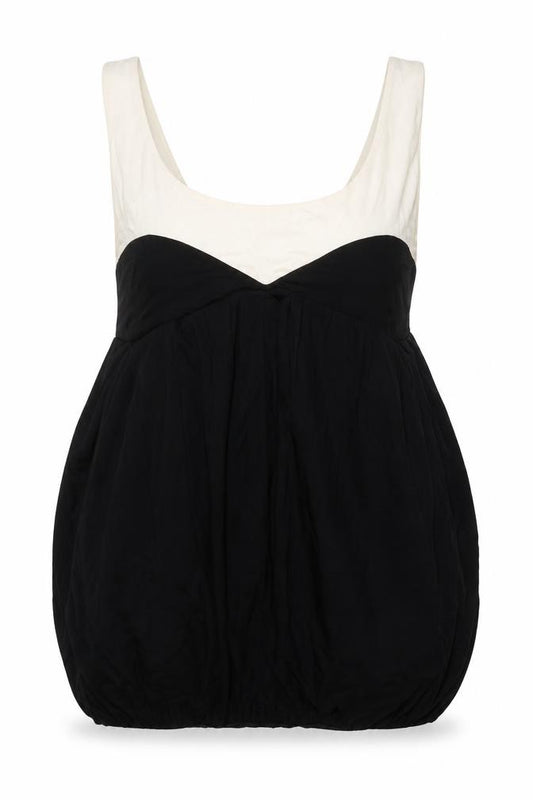 Front view of New Look women’s multicoloured viscose basic tank, size UK 14, round neck