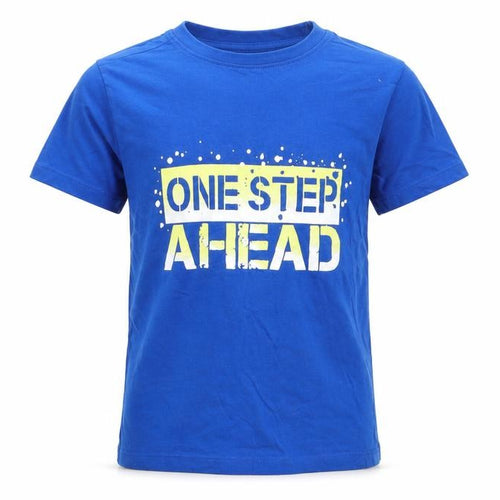 Urban Outlaws Boys Blue  Cotton Basic T-Shirt Size 7-8 Years Round Neck  - One Step Ahead