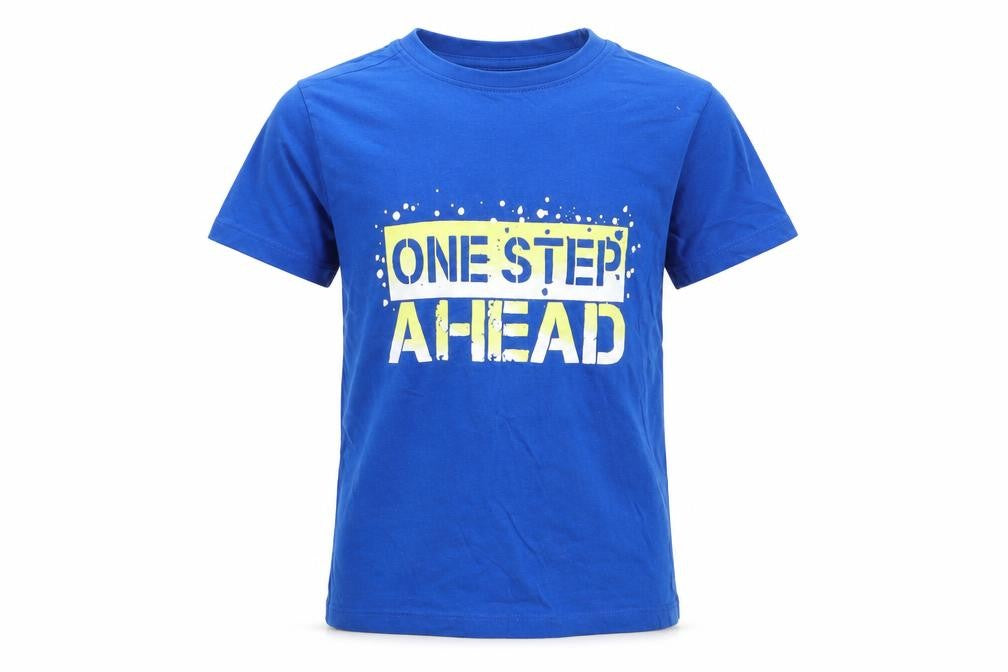 Urban Outlaws Boys Blue  Cotton Basic T-Shirt Size 7-8 Years Round Neck  - One Step Ahead