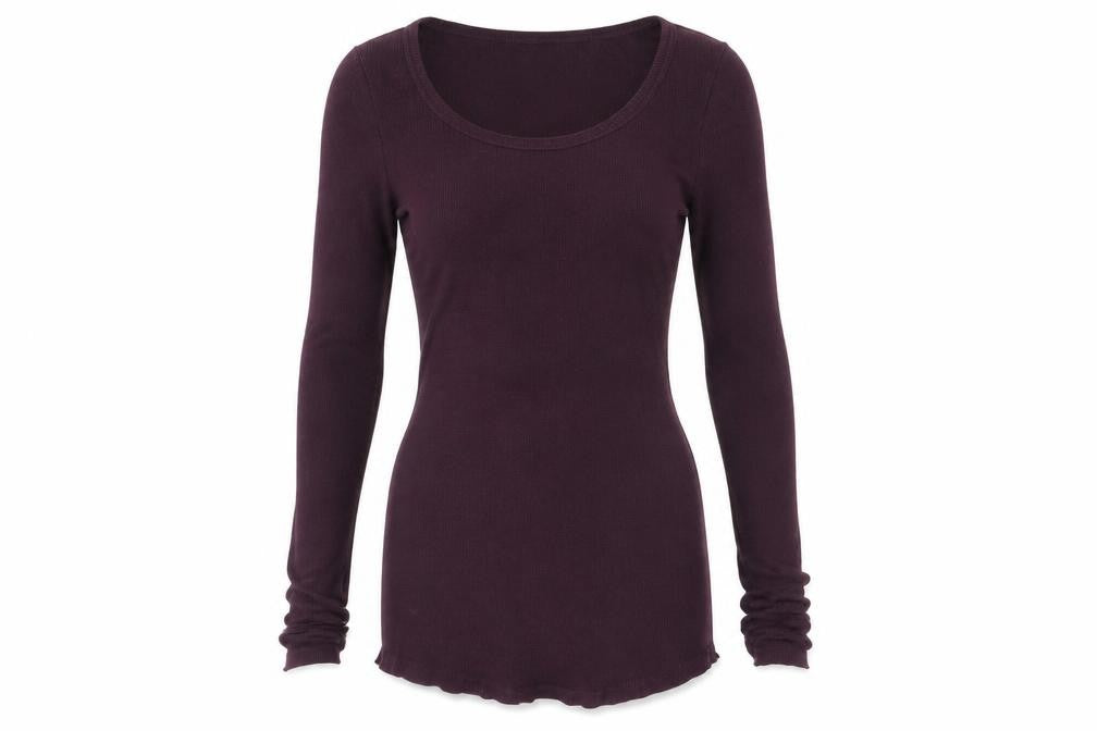 Front view of New Look women’s red round neck cotton jumper, size UK 8