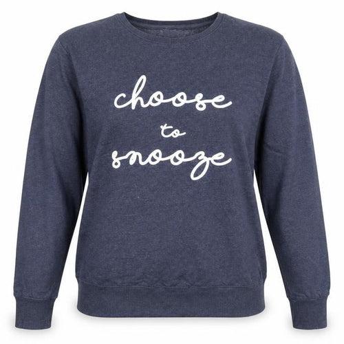 Avenue Womens Blue Round Neck  Cotton Pullover Jumper Size 16   - Choose to Snooze