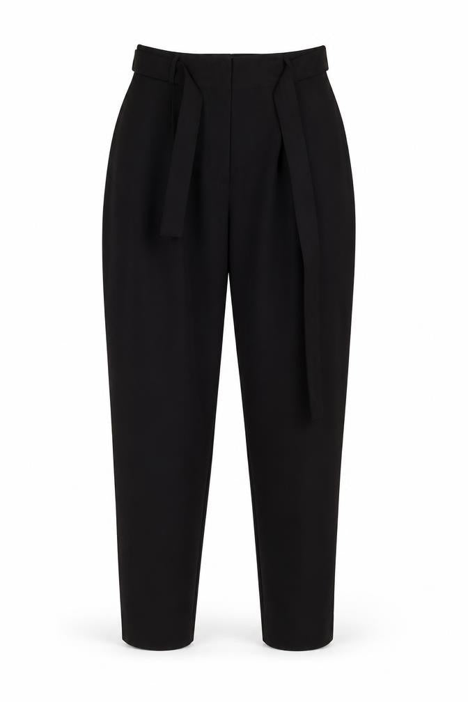New Look Womens Black  Polyester Carrot Trousers Size 8 L26 in Regular