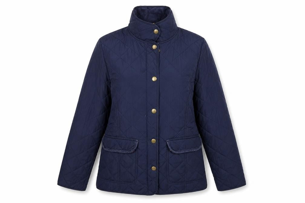 BETTY KAY Womens Blue Argyle/Diamond  Overcoat Coat Size 12