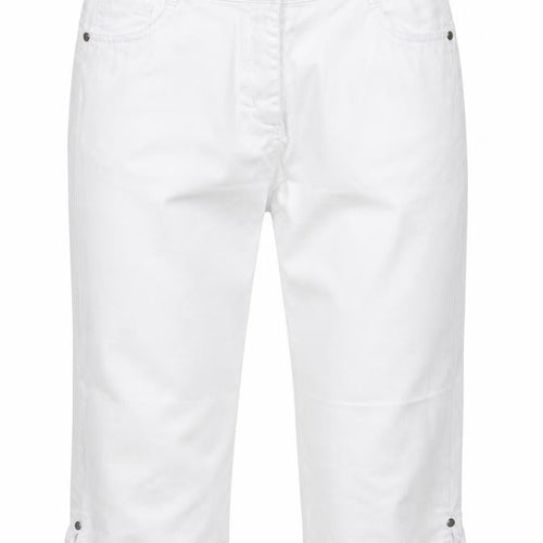 BM Womens White  Cotton Cropped Jeans Size 12 L20 in Regular