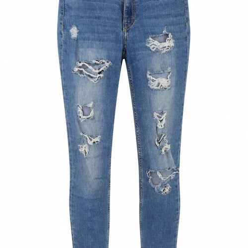 Divided Womens Blue  Cotton Skinny Jeans Size 8 L28 in Regular