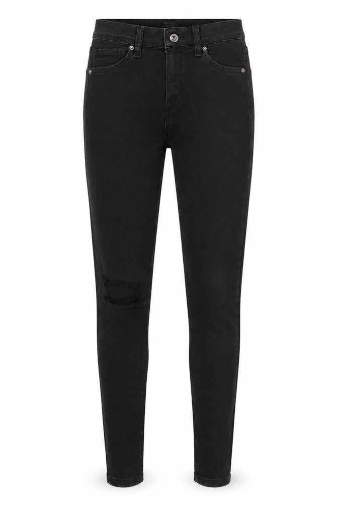 Topshop Jamie Mens Black  Cotton Skinny Jeans Size 25 in L26 in Regular