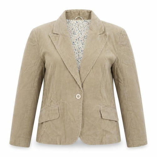 THE STOCK SHOP Womens Brown  Cotton Jacket Suit Jacket Size 14