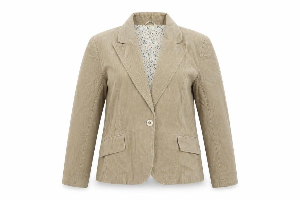 THE STOCK SHOP Womens Brown  Cotton Jacket Suit Jacket Size 14