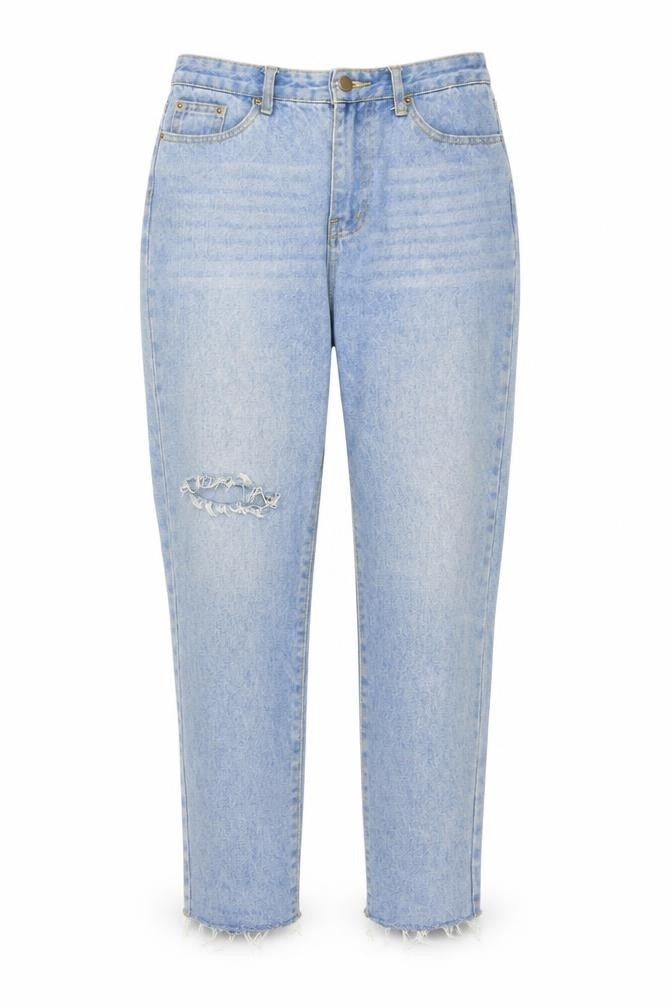 SheIn Womens Blue  Cotton Straight Jeans Size M L30 in Regular