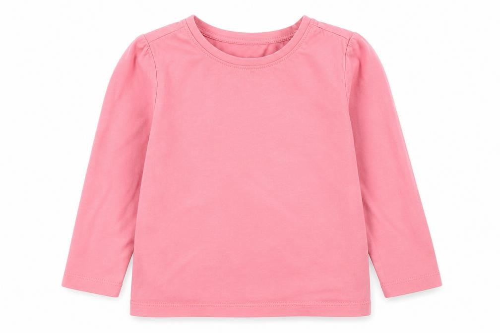 NEXT Girls Pink  Cotton Basic T-Shirt Size 18-24 Months Round Neck