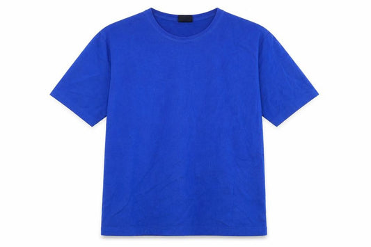 Front view of Your Sixth Sense men’s blue polyester t-shirt, size M, round neck - royal blue
