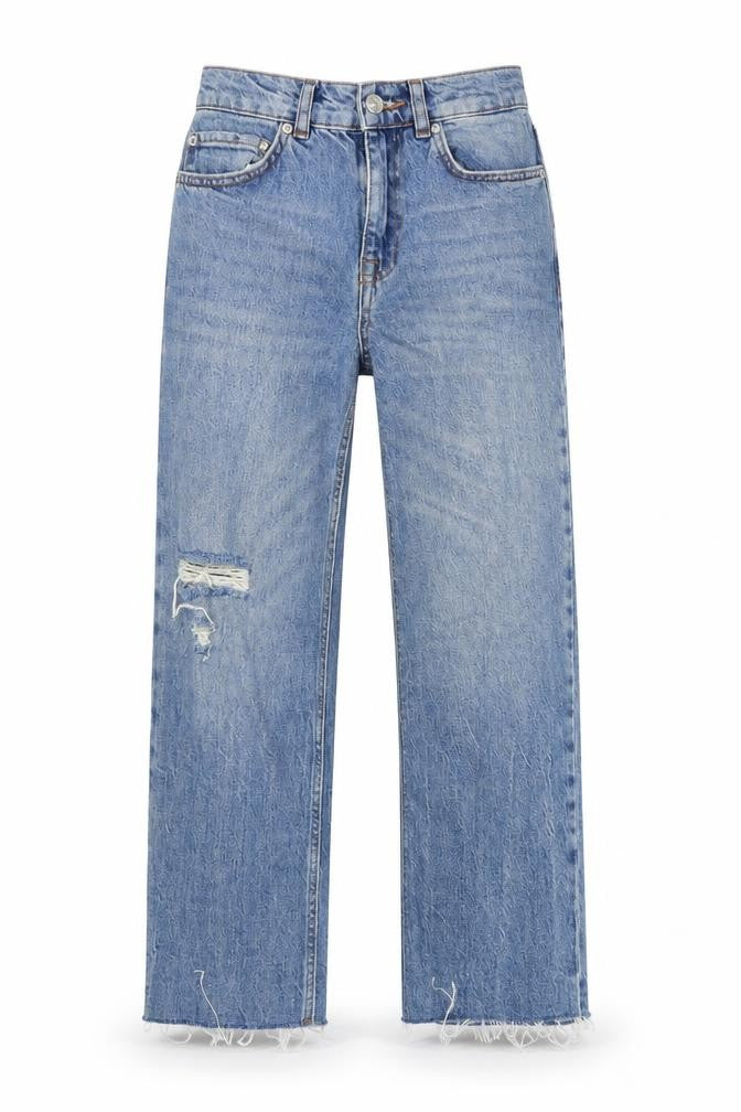 ASOS Womens Blue  Cotton Cropped Jeans Size 26 in L23 in Regular