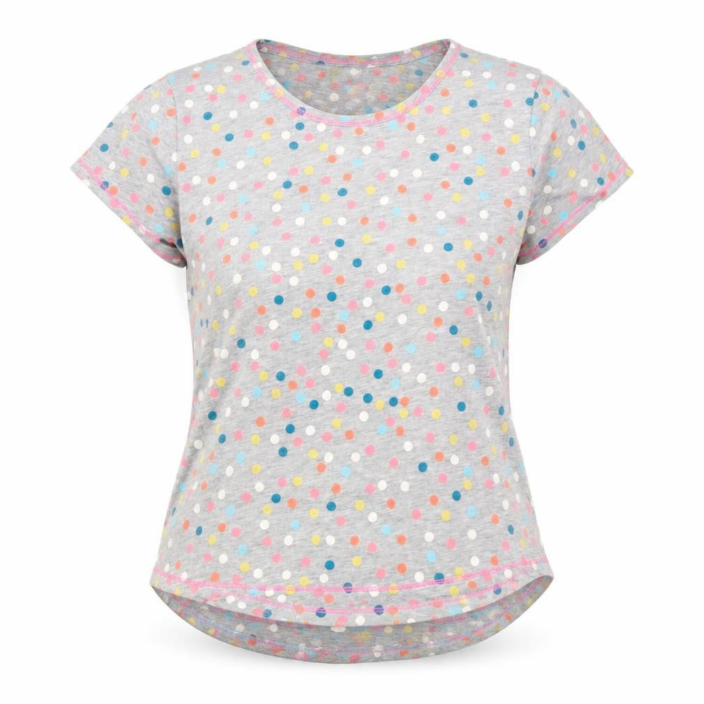 Time to Dream Womens Grey Polka Dot Cotton  Pyjama Top Size M