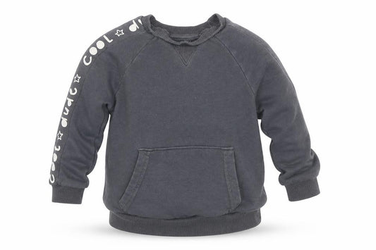 Front view of George Baby Grey Cotton jumper, size 18-24, Months