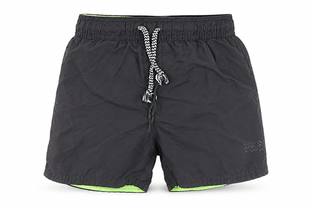 Front view of George boys’ green polyester utility shorts, size 6-7, years regular