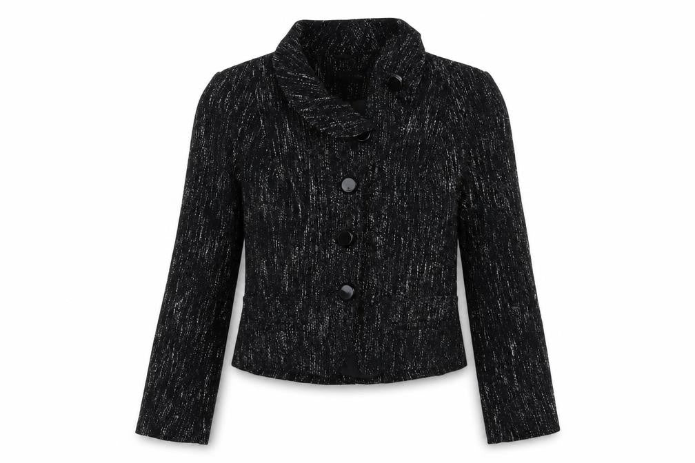 Front view of Principles women’s black jacket blazer, size UK 12