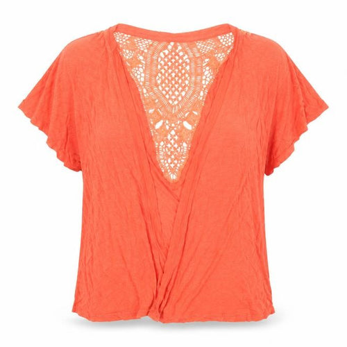 Intuition Womens Orange V-Neck  Viscose Shrug Jumper Size S