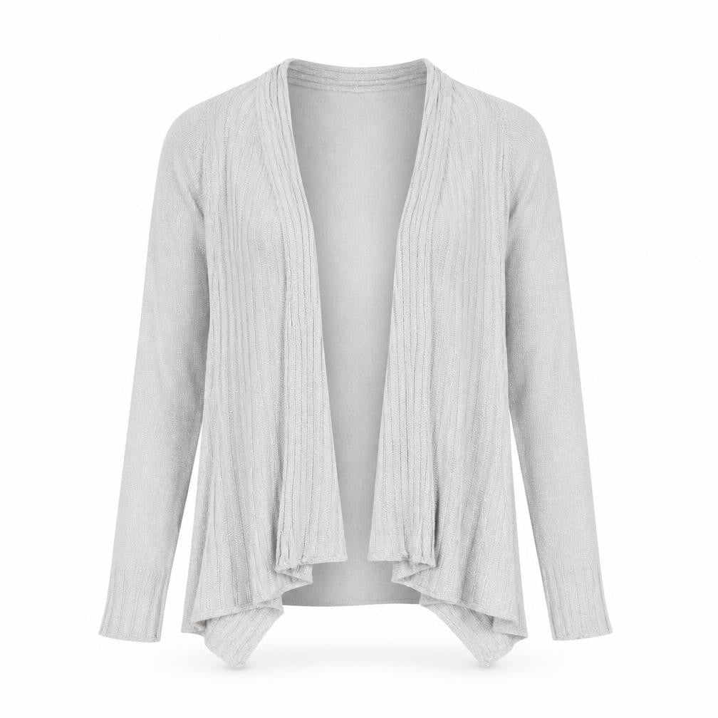 Belldini Womens Grey Round Neck  Viscose Cardigan Jumper Size S