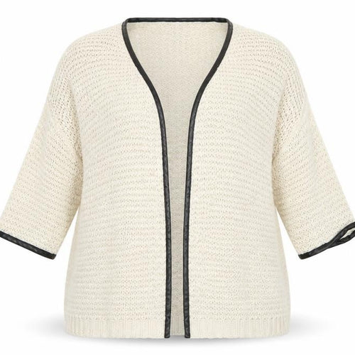 Venca Womens Beige V-Neck  Acrylic Cardigan Jumper Size 18