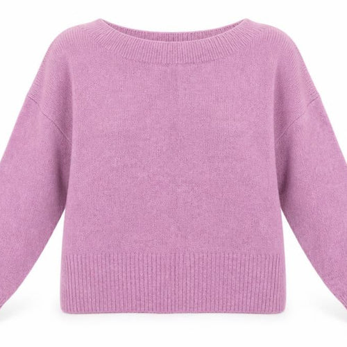 Marks and Spencer Womens Pink Square Neck  Acrylic Henley Jumper Size M