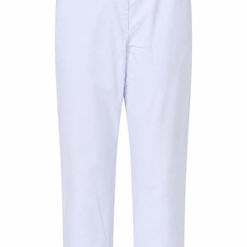 Marks and Spencer Womens Blue  Cotton Trousers  Size 8 L25 in Regular