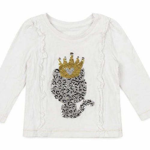 Matalan Baby White  Cotton Basic T-Shirt Size 9-12 Months Crew Neck  - Cat