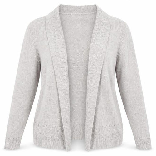 Marks and Spencer Womens Grey Roll Neck  Viscose Cardigan Jumper Size 12