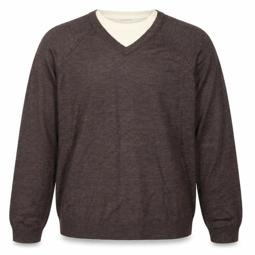 Urban Spirit Mens Brown Round Neck  Acrylic Pullover Jumper Size XL