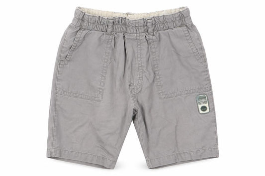 Front view of Timberland boys’ grey cotton cargo trousers, size 12, months