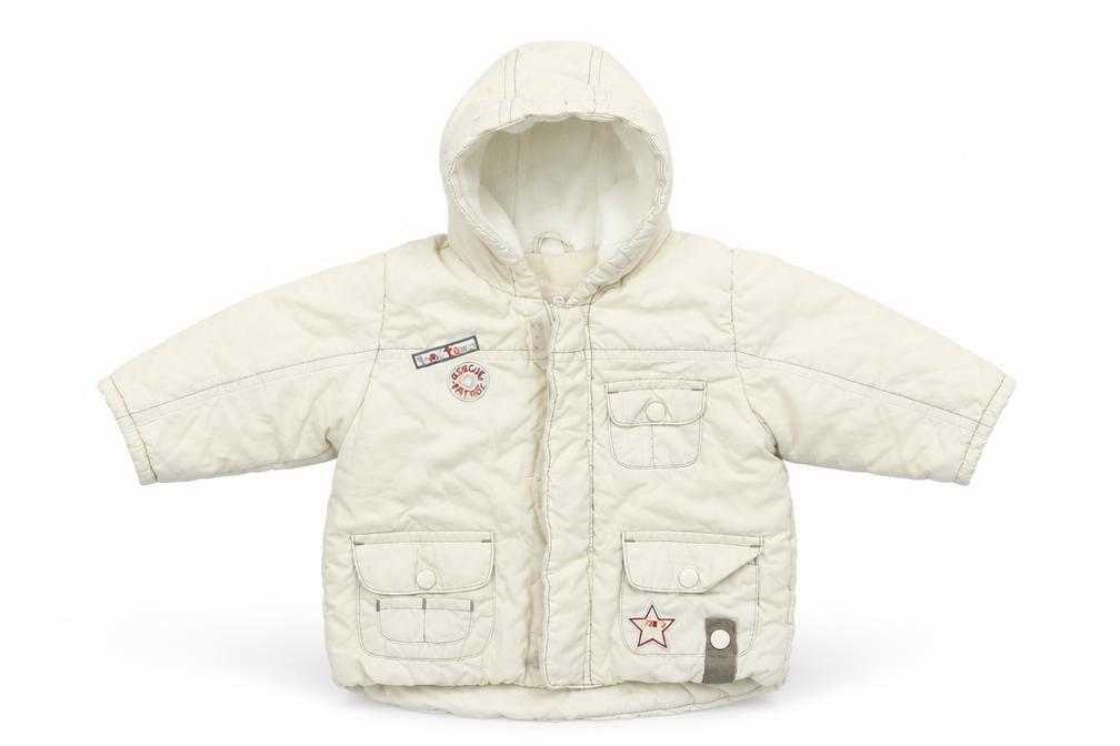 Front view of Marks & Spencer Baby Beige Jacket, size 3-6, Months