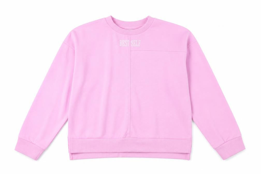 Primark Girls Purple Round Neck  Cotton Pullover Jumper Size 10-11 Years