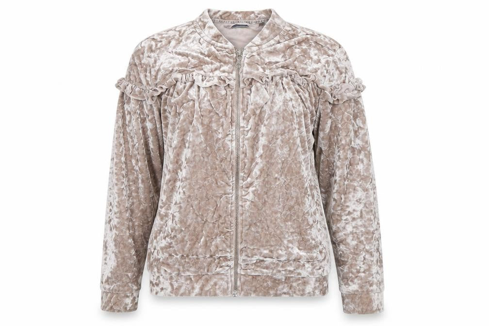 Front view of Next women’s pink jacket, size UK 12, zip