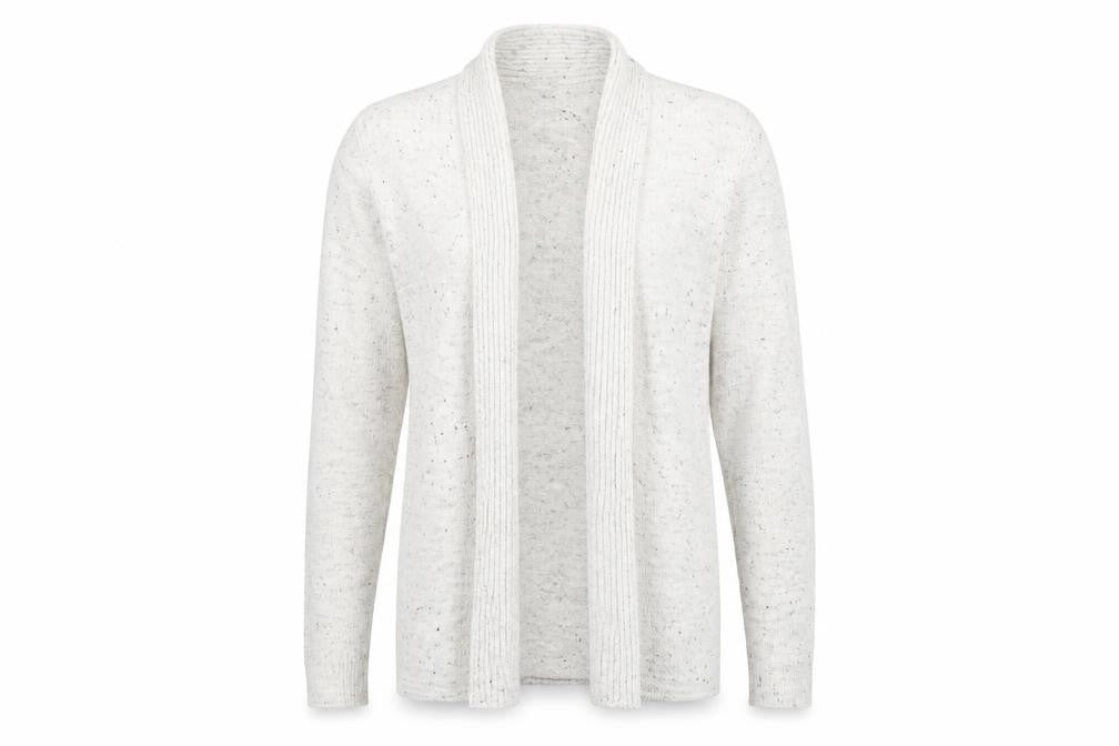 F&F Womens Grey Round Neck  Polyester Cardigan Jumper Size L