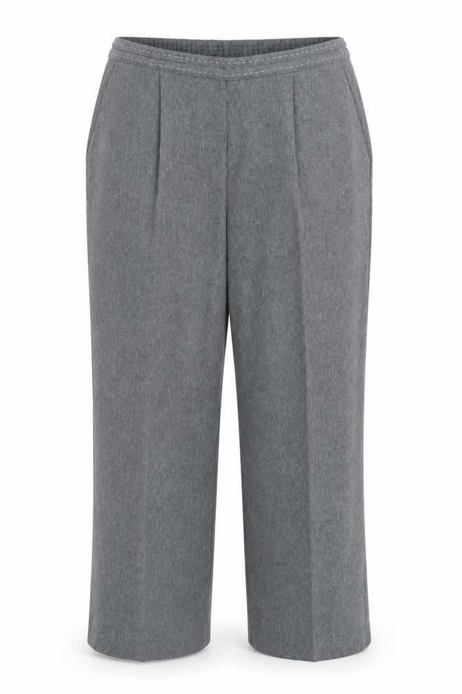 BM Womens Grey  Polyester Dress Pants Trousers Size 14 L24 in Regular