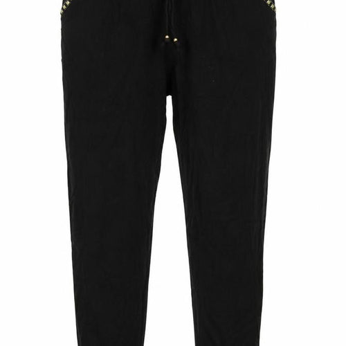 F&F Womens Black  Viscose Trousers  Size 14 L27 in Regular