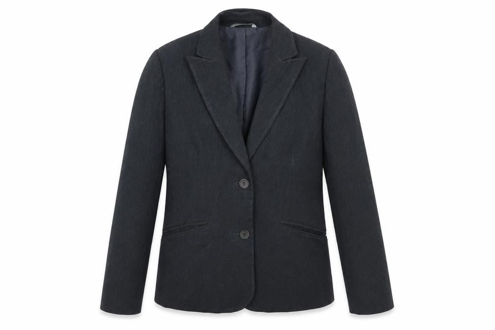 Front view of Marks & Spencer women’s grey jacket blazer, size UK 8