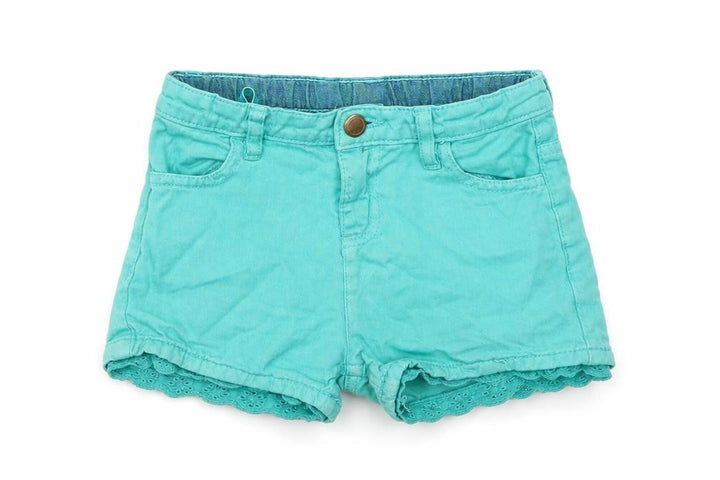 John Lewis Girls Green  Cotton Bermuda Shorts Size 5 Years  Regular