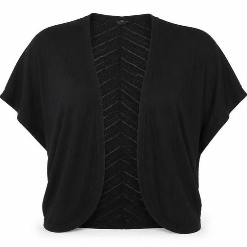 Aeropastale Womens Black V-Neck  Polyester Shrug Jumper Size XS