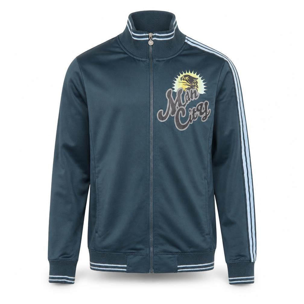 Urban City Wear Mens Blue Collared  Polyester Full Zip Jumper Size S