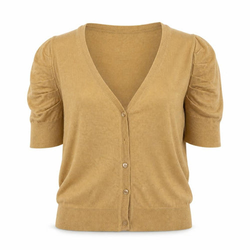 George Womens Brown V-Neck  Viscose Cardigan Jumper Size 8