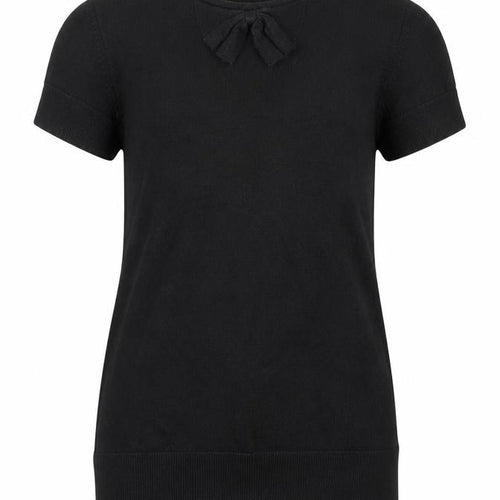Nightingales Girls Black  Viscose Basic T-Shirt Size 14 Years Round Neck