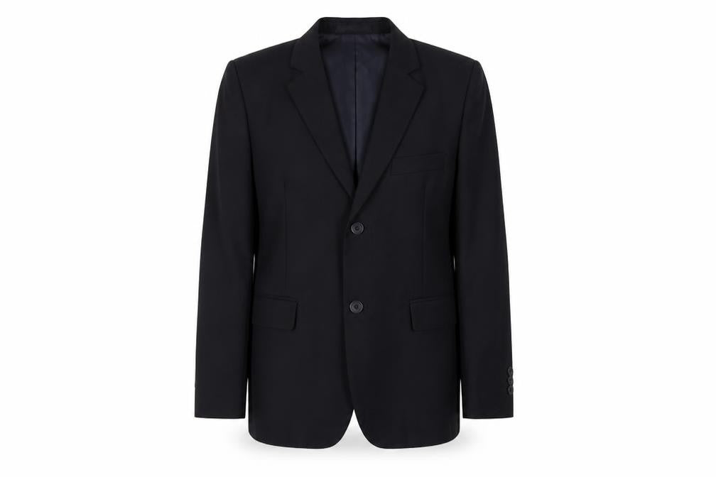 Front view of BB-Boum women’s blue jacket blazer, size XS