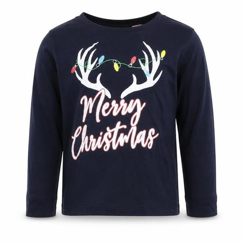 Kids Boys Blue  Cotton  Pyjama Top Size 4-5 Years   - christmas